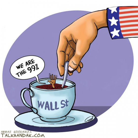 قهوه,چای,فنجون,فنجان,کاریکاتور,سیاسی,آمریکا,دست,عباس,گودرزی,وال استریت,کاپیتالیسم,ظلم,مردم,غرق,کمک,قاشق,غرب,سرمایه