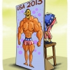 آمریکا,کاریکاتور,قدرت,هیکل,بدنسازی,ابهت,سیاسی,سیاست,گودرزی,عباس,2013,USA,لخت,زپرتی,ضعیف